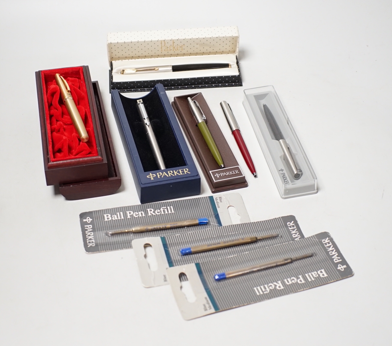 A collection of modern fountain pens